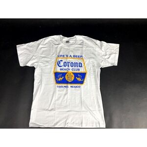 VTG HTF Sun Shine T-Shirt Men's XL White Cotton Graphic Corona Single Stitch